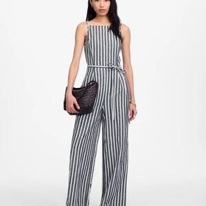 Madewell Monochrome Striped Jumpsuit